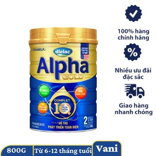 Sữa bột vinamilk dielac alpha iq gold 2 sữa non 400g-800g mới