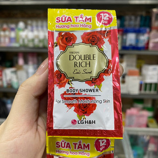Sữa tắm hoa hồng Double Rich Eva's Secret 6g x 10 gói (10+2 gói)