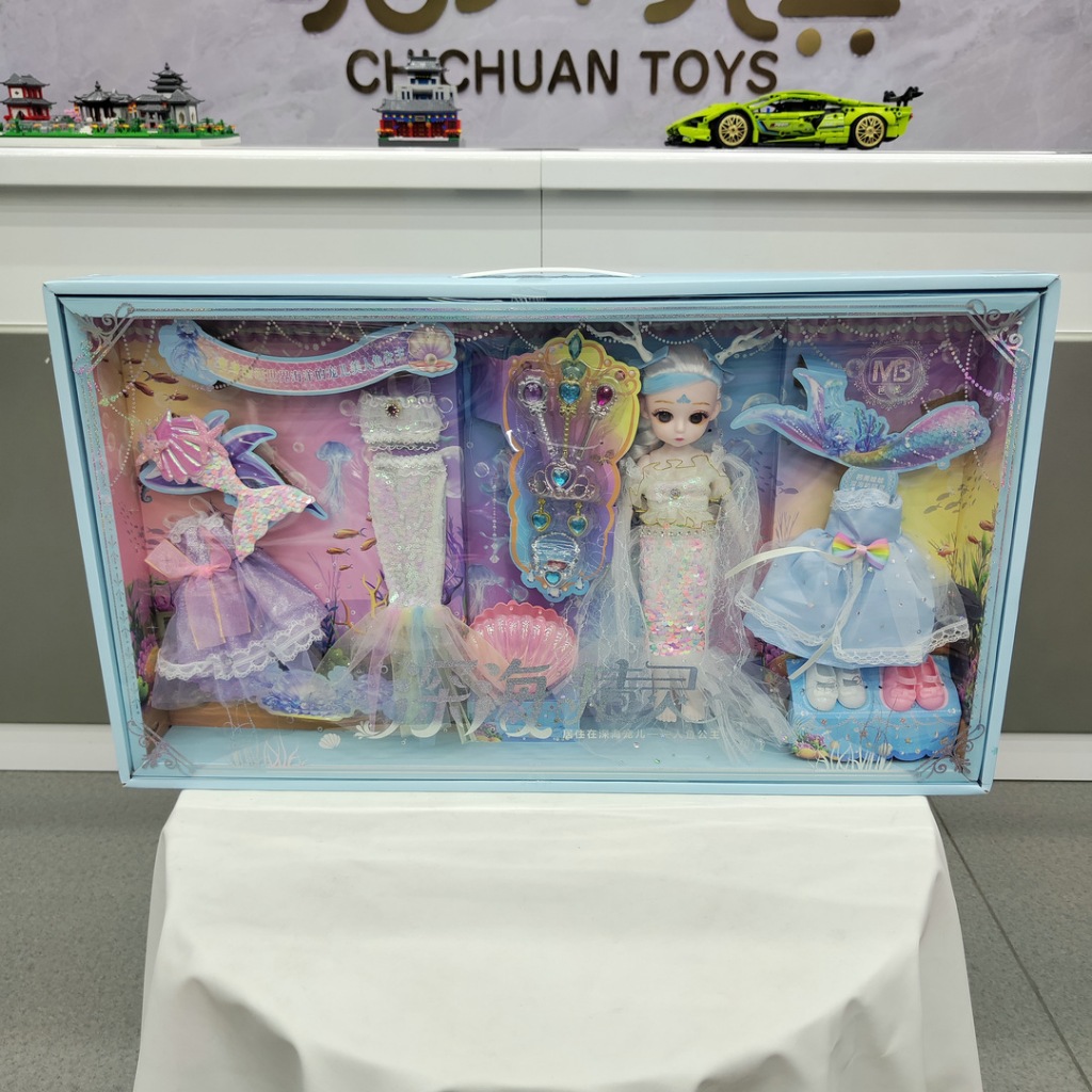 Đồ Chơi Búp Bê Nàng Tiên Cá Kèm Phụ Kiện 70CM, Chất Liệu An Toàn, Màu Sắc Bắt Mắt, Đồ Chơi Cho Bé Gái