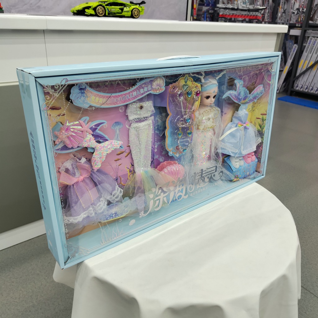 Đồ Chơi Búp Bê Nàng Tiên Cá Kèm Phụ Kiện 70CM, Chất Liệu An Toàn, Màu Sắc Bắt Mắt, Đồ Chơi Cho Bé Gái