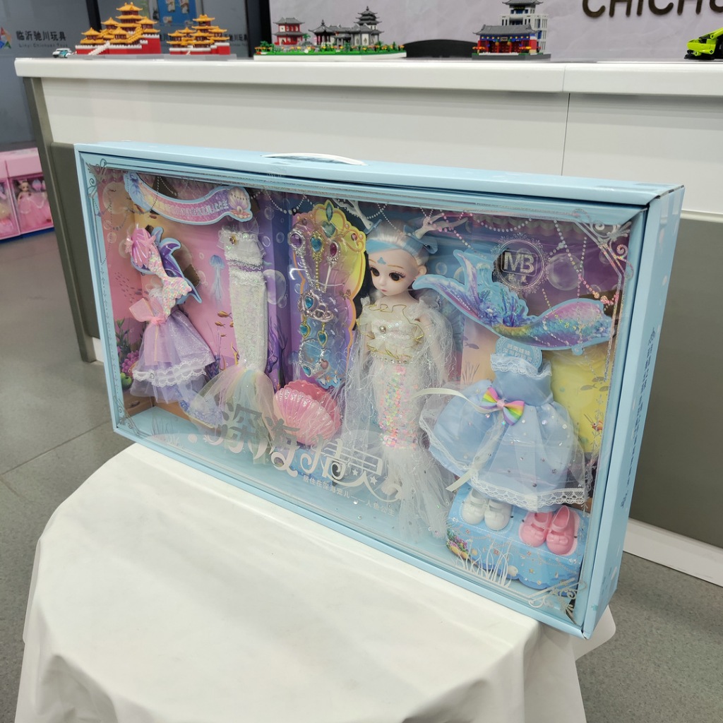 Đồ Chơi Búp Bê Nàng Tiên Cá Kèm Phụ Kiện 70CM, Chất Liệu An Toàn, Màu Sắc Bắt Mắt, Đồ Chơi Cho Bé Gái