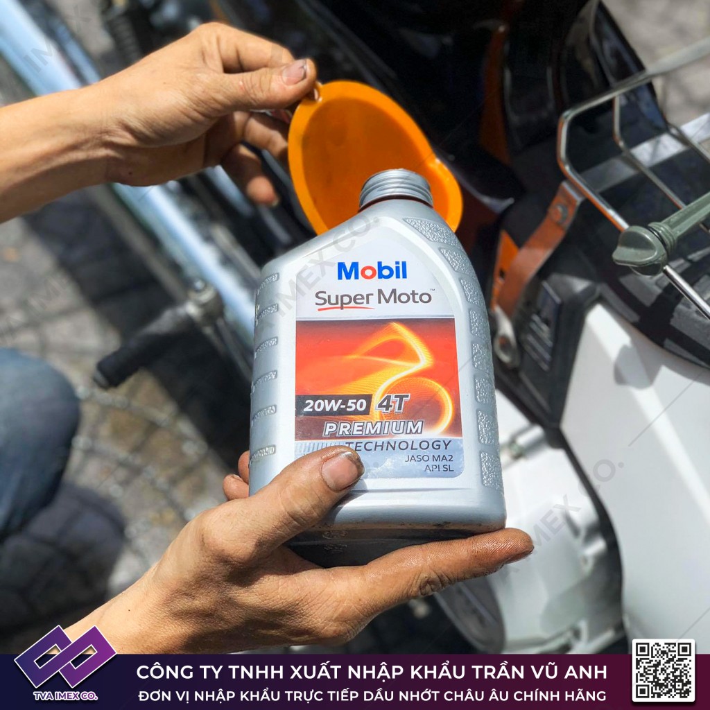 Nhớt Xe Số Cao Cấp Mobil Super Moto 20W50 - Nhập Khẩu Singapore