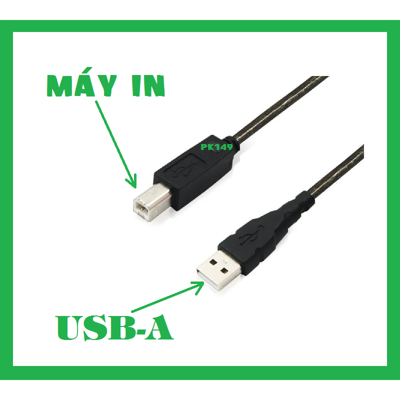 Dây cáp máy in (USB A to USB B) có chống nhiễu dài 1.5m 3m 5m