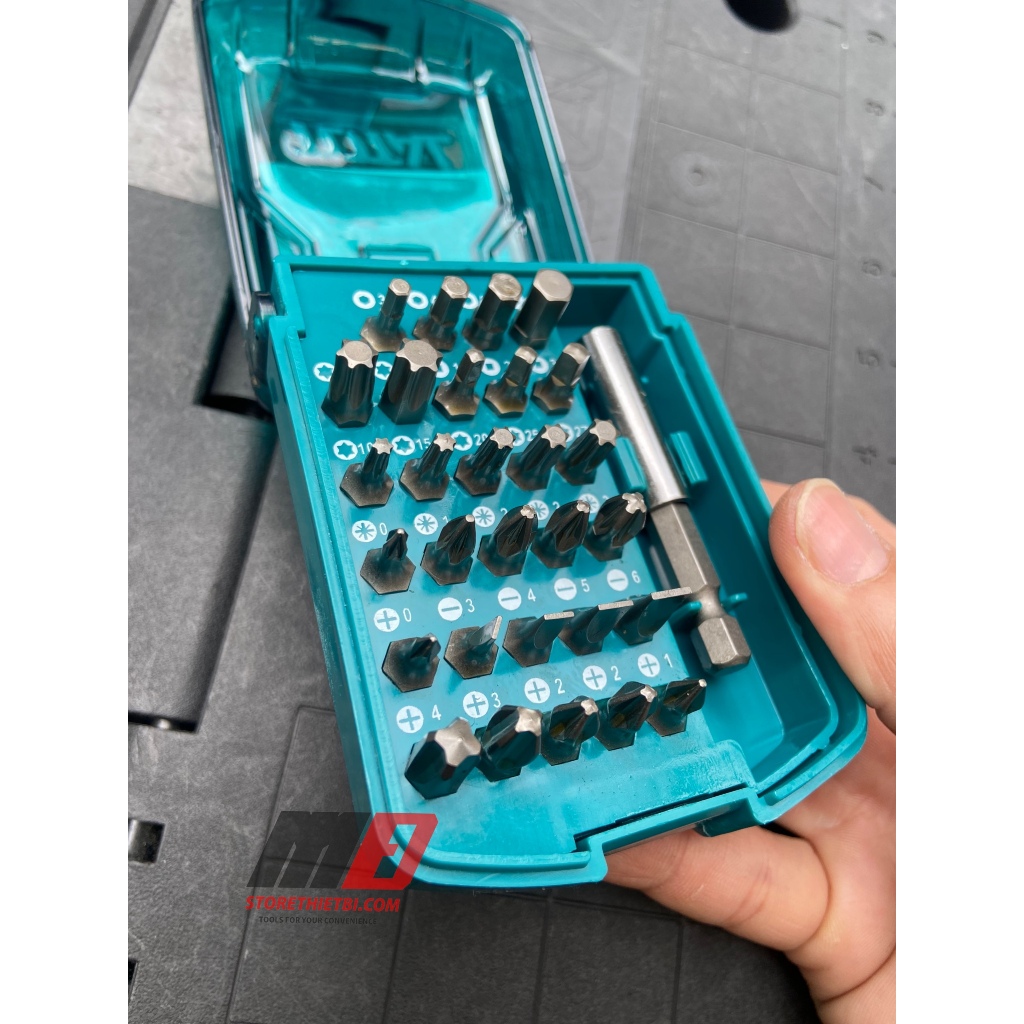 Bộ 30 mũi bắt vít 25mm và Bộ 45 mũi siết vít TOTAL - TACSD10306-TACSD18306-TACSDL24502-TACSDL24501