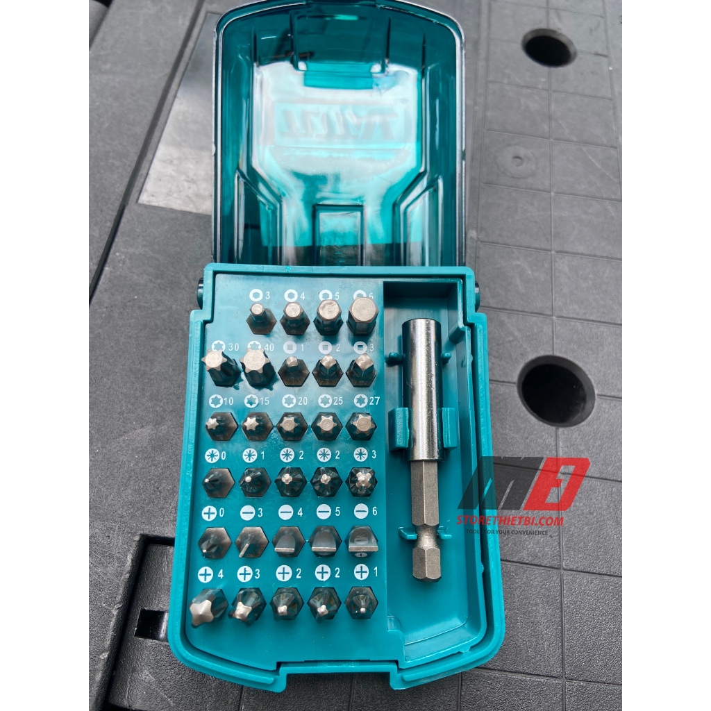 Bộ 30 mũi bắt vít 25mm và Bộ 45 mũi siết vít TOTAL - TACSD10306-TACSD18306-TACSDL24502-TACSDL24501