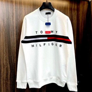 Aó Sweater TOMY CHỮ NGANG ,chất nỉ ctong dầy dặn,Size M ,L, XL