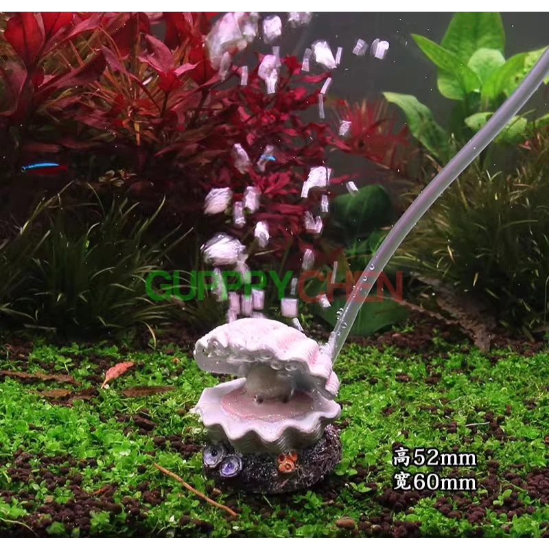 Mô Hình Vỏ Sò Trang Trí Hồ Cá - Có Thể Kết Hợp Máy Bơm Để Sủi Oxi