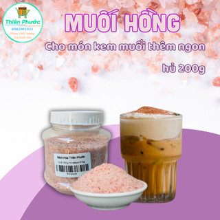 Muối hồng Hymalaya hủ 200g - muối hồng làm kem muối