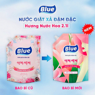 Nước giặt xả Blue HQ hoa hồng,thảo mộc 2Li1