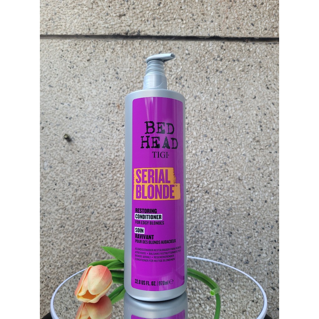 Dầu gội xả Tigi Bedhead SERIAL blonde dùng cho tóc tẩy 400ml - 970ml