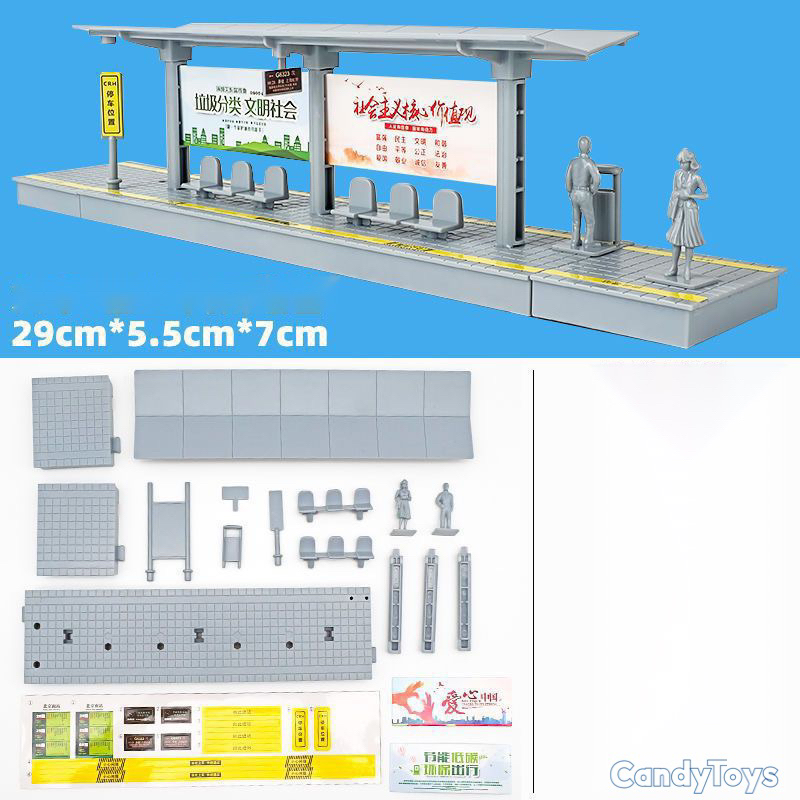 Đồ chơi Mô hình Trạm Xe Buýt Tỉ lệ 1:50