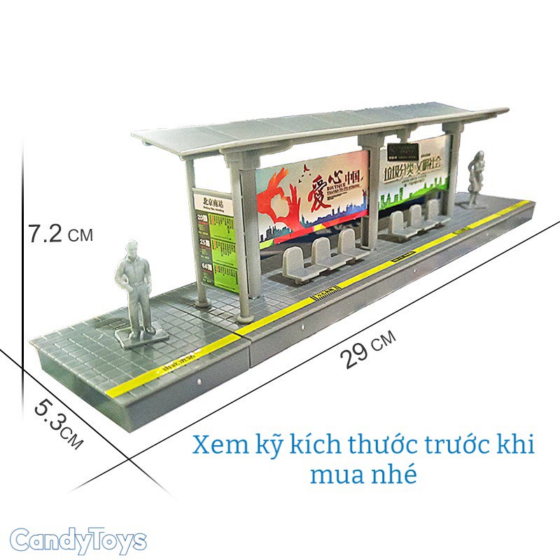 Đồ chơi Mô hình Trạm Xe Buýt Tỉ lệ 1:50