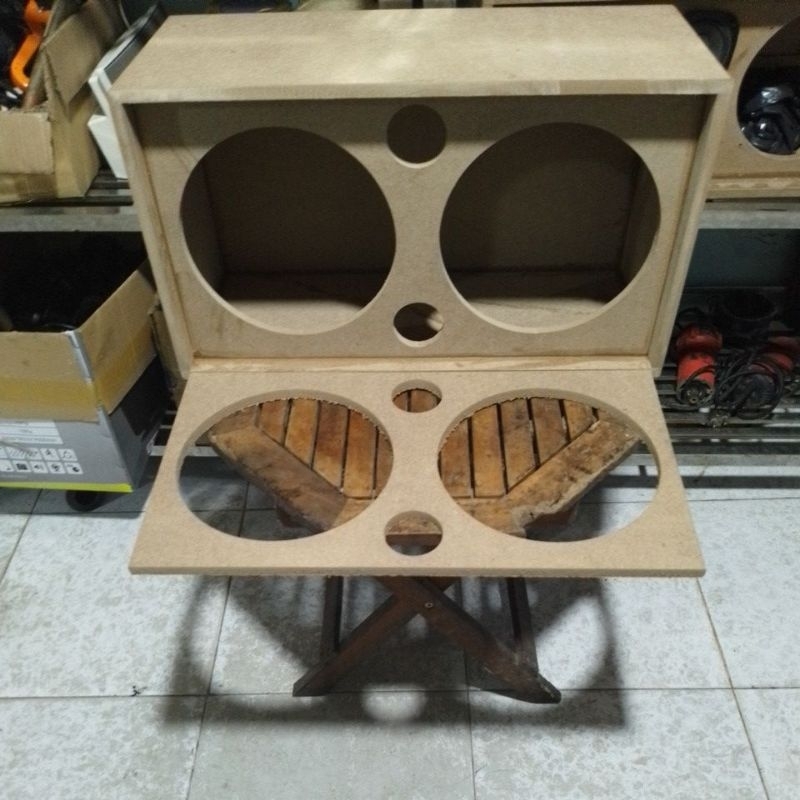 Vỏ thùng loa thô 2 bass 25 đôi chưa cắt mạch