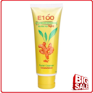Sữa Rửa Mặt Giúp Sáng Da Tinh Chất Nghệ E100 100g