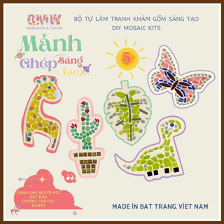 Tranh ghép gốm Bát Tràng nghệ thuật mosaic dành cho bé từ 5 tuổi hình thù ngộ nghĩnh