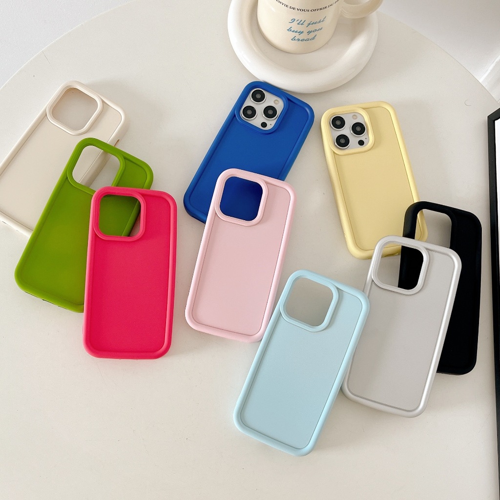 Ốp lưng iphone Macaron Mềm Dẻo Màu Pastel Dành Cho 14promax/ 14pro/ 14/ 13promax/ 13pro/ 13