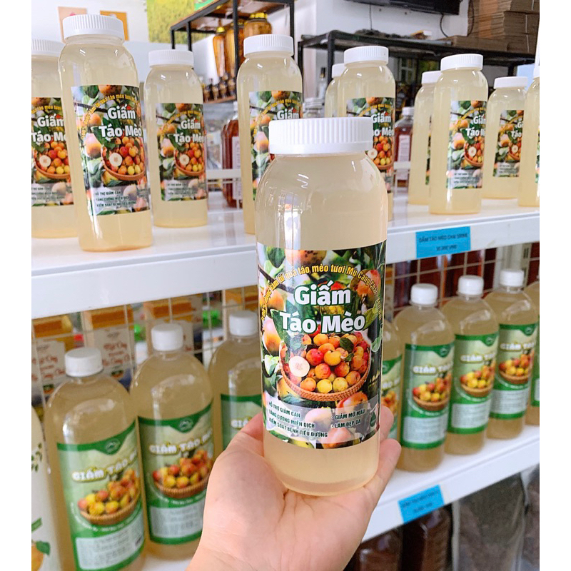 Giấm Táo Mèo Nguyên Chất Tự Nhiên 100% - Mù Căng Chải Yên Bái