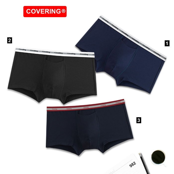 Covering | 982 Quần boxer nam cotton cao cấp
