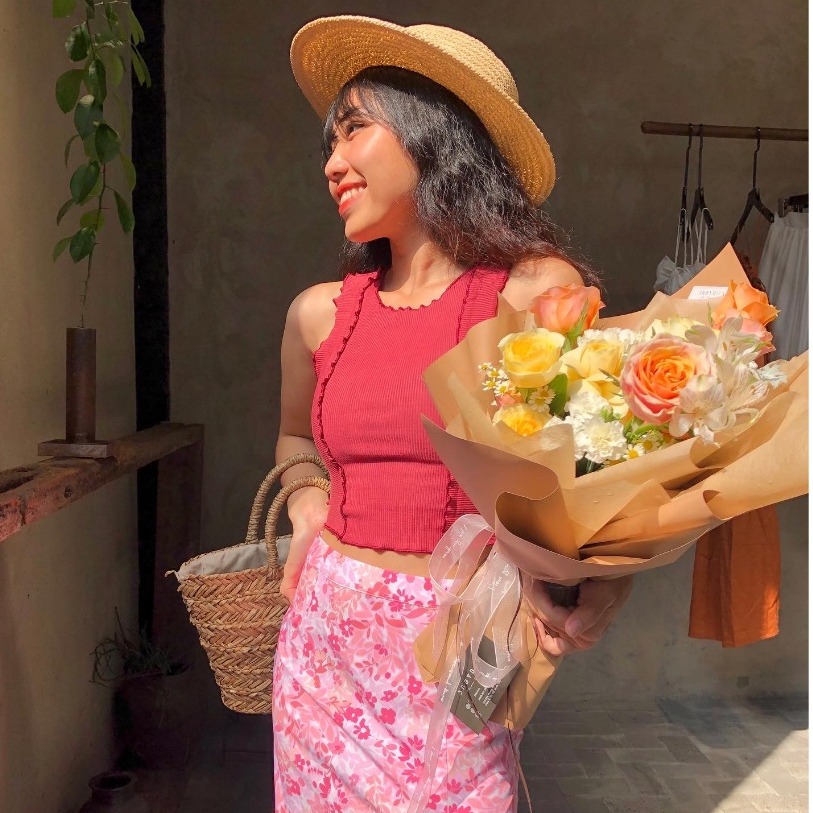 Áo Maybi croptop ôm thun rã kiểu bèo