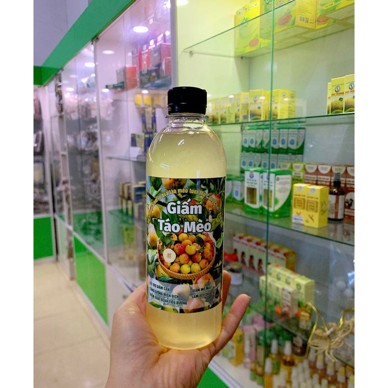 Giấm Táo Mèo Nguyên Chất Tự Nhiên 100% - Mù Căng Chải Yên Bái