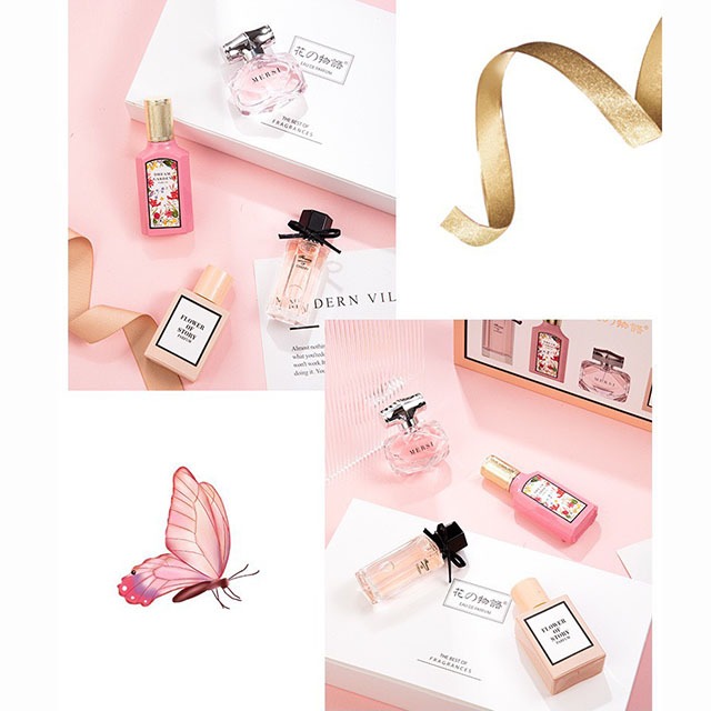 Set 4 Chai Nước Hoa FRAGRANCES Hương Thơm Tươi Mát F-224