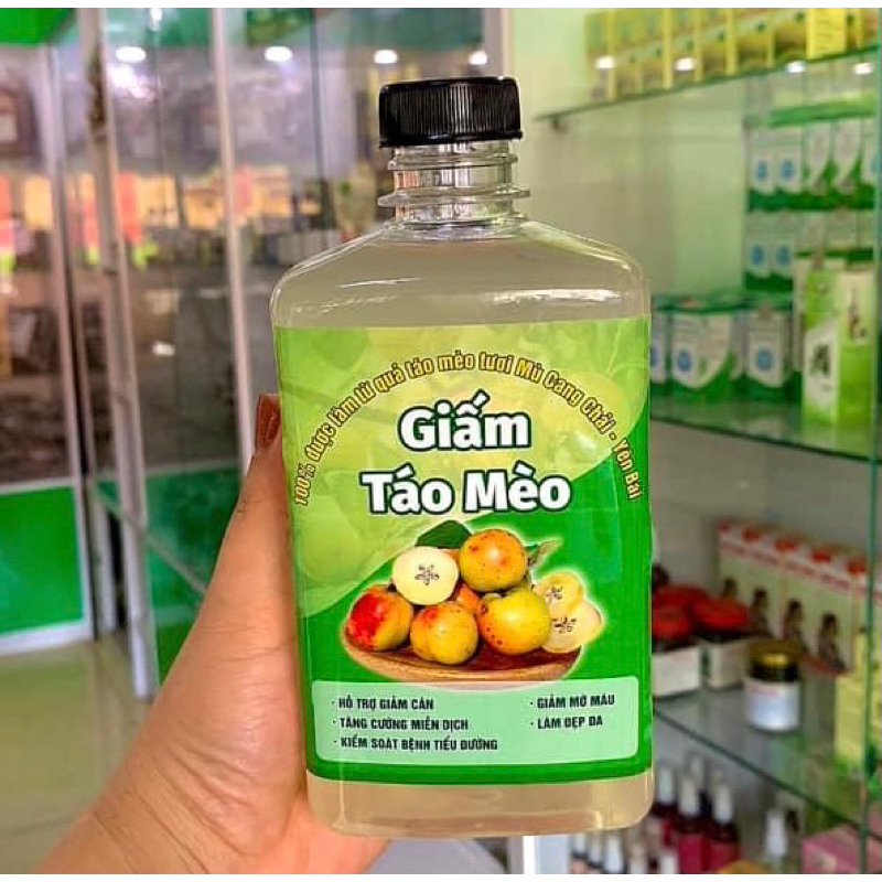 Giấm Táo Mèo 100% Tự nhiên- Chai 500ml