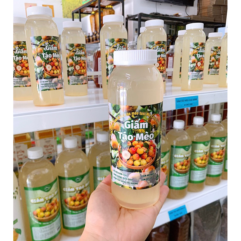 Giấm Táo Mèo 100% Tự nhiên- Chai 500ml