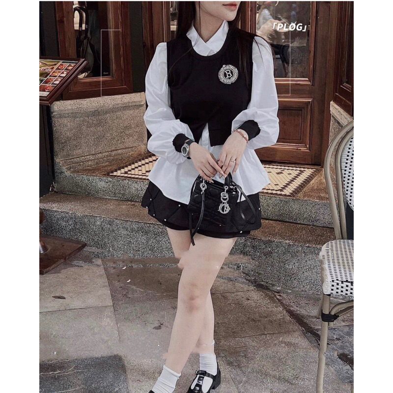 Set áo somi kèm gile huy hiệu