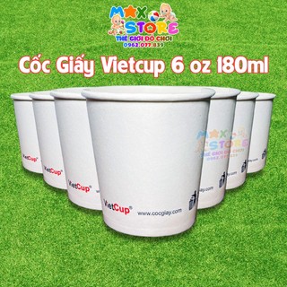 Set 50 cốc giấy Vietcup 6oz - 180ml