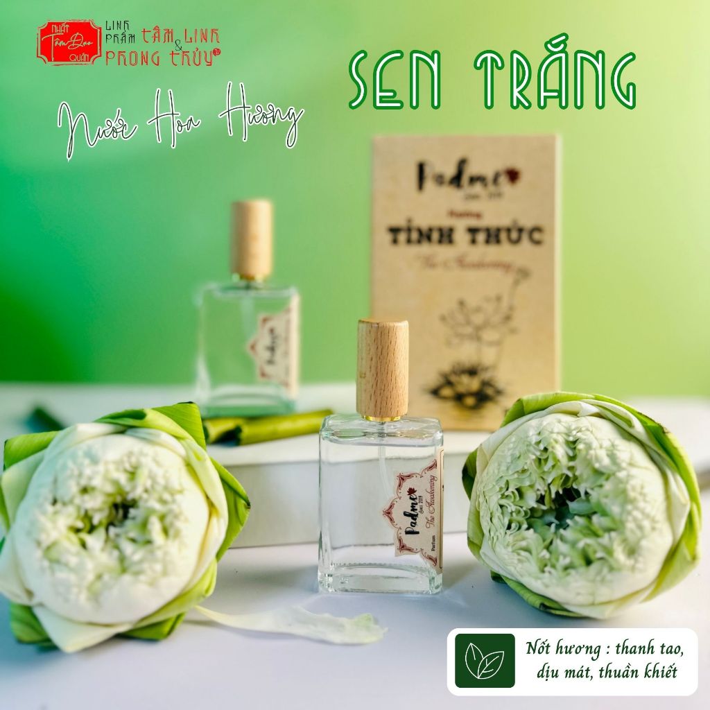 Nước hoa hương HOA SEN TRẮNG Padme, thanh tao, thuần khiết