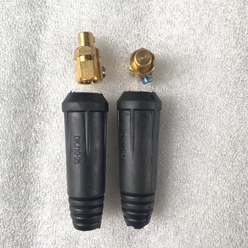 Bộ 2 rắc cắm máy hàn, cọc hàn đực DKJ10-25, DKJ 35-50 dùng cho máy hàn - Điện nước Minh Lý
