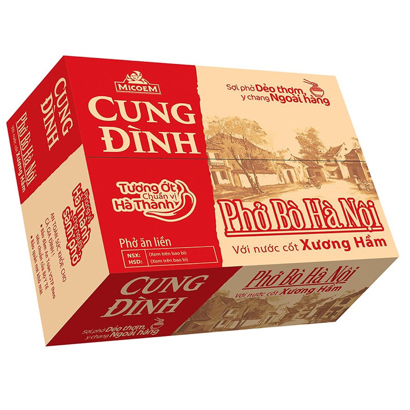 Thùng phở bò Cung đình Hà Nội 30 gói 73g