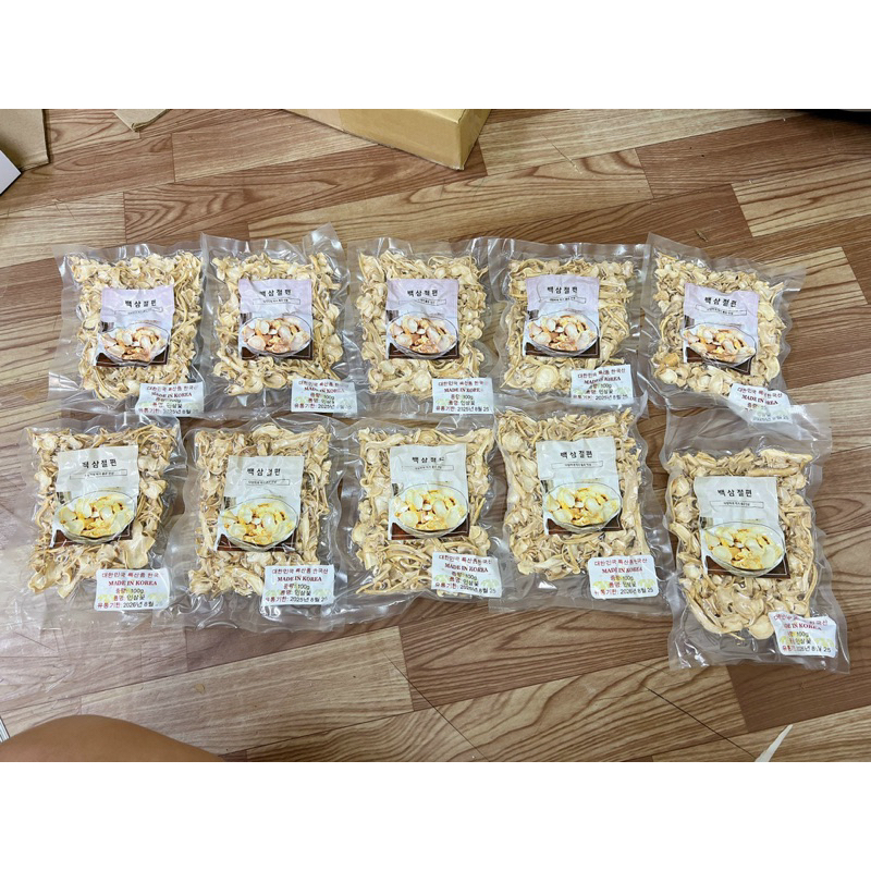 Nhân Sâm tươi sấy khô Hàn Quốc gói 100gr