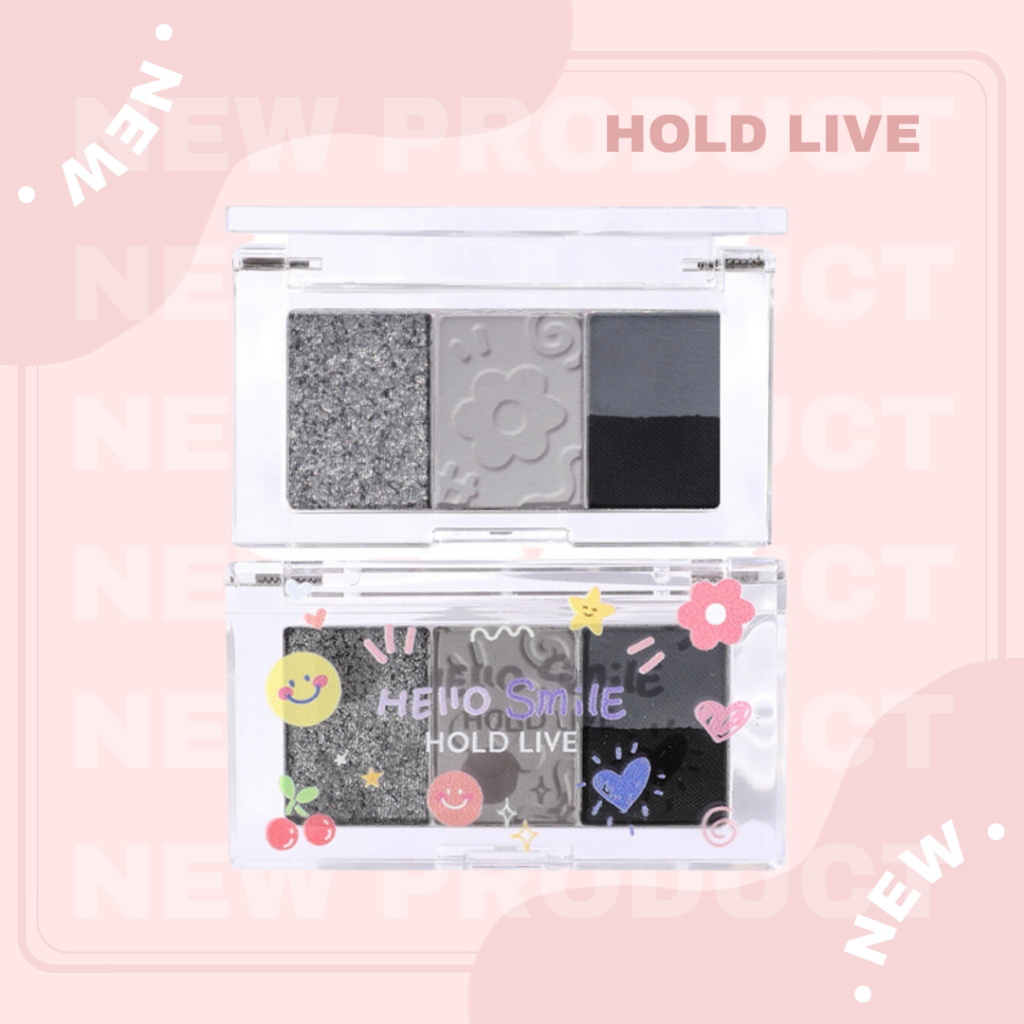[HOLD LIVE] Bảng mắt 3 ô Hold Live Hello Smile (HL584)