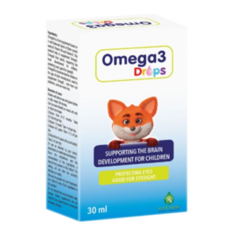 Omega 3 Drops 30ml dùng cho bé từ sơ sinh hỗ trợ phát triển trí não, thính giác, thị giác và khả năng nhận biết từ sớm
