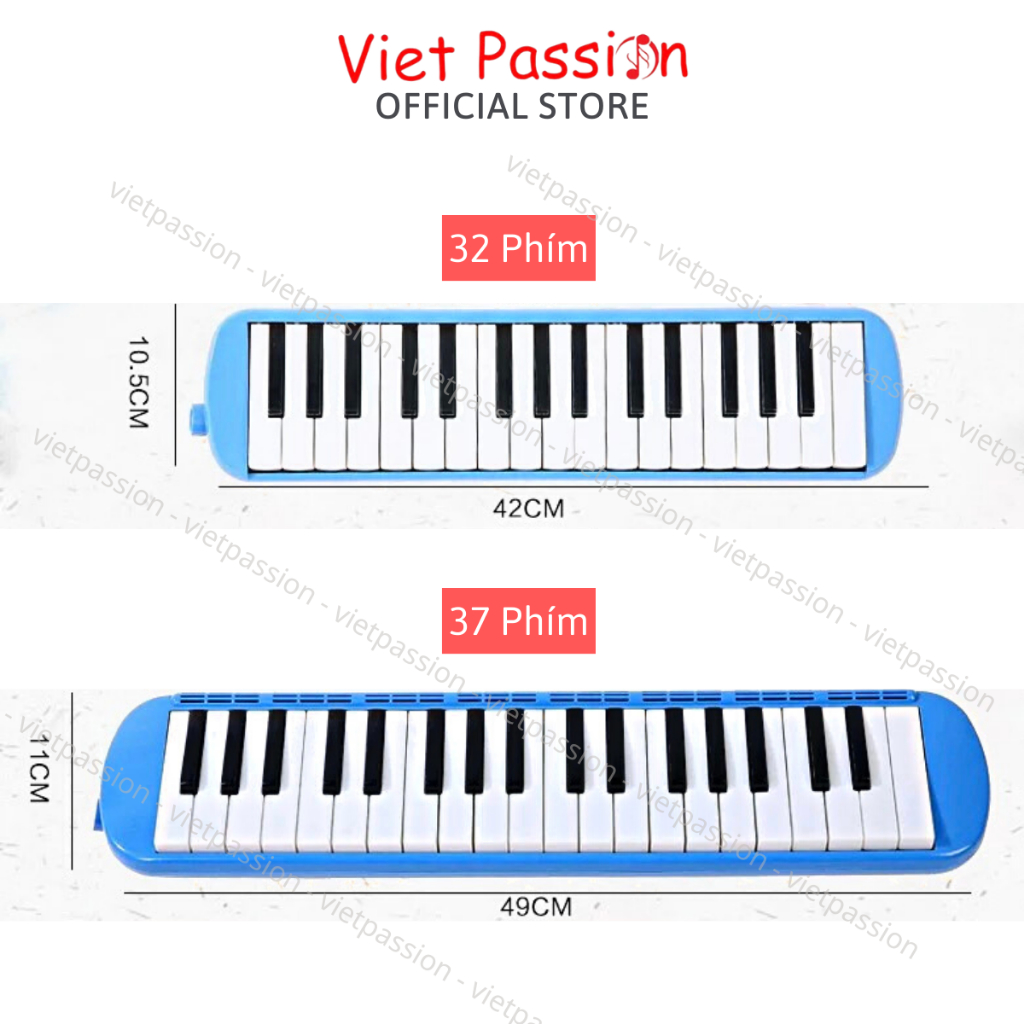 Kèn Phím Melodica 32 phím và Melodion 37 phím có ống thổi dài Tặng kèm túi đựng Viet Passion HCM