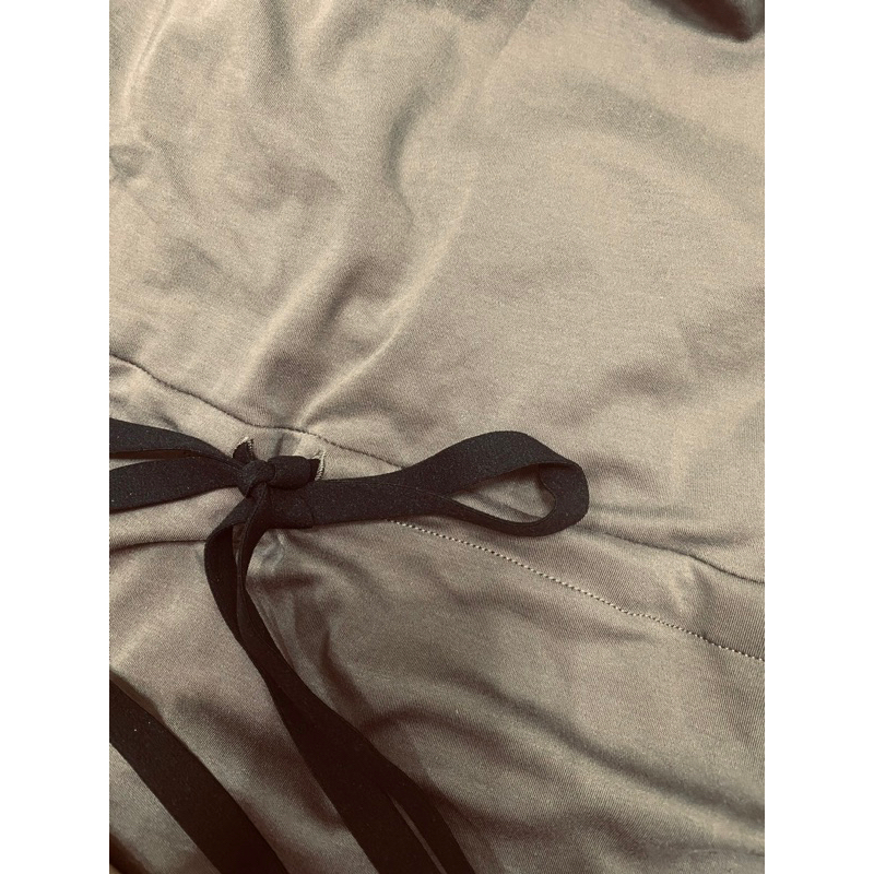 Đầm thun dáng dài tay ngắn cột eo  - Thanh lý vnxk