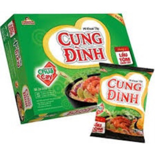 Thùng mì khoai Tây Cung đình lẩu tôm chua cay 30 goi 85g