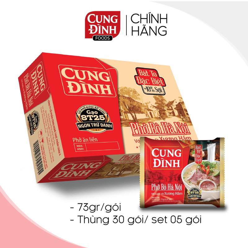 Phở Cung đình Hà Nội gói 73g