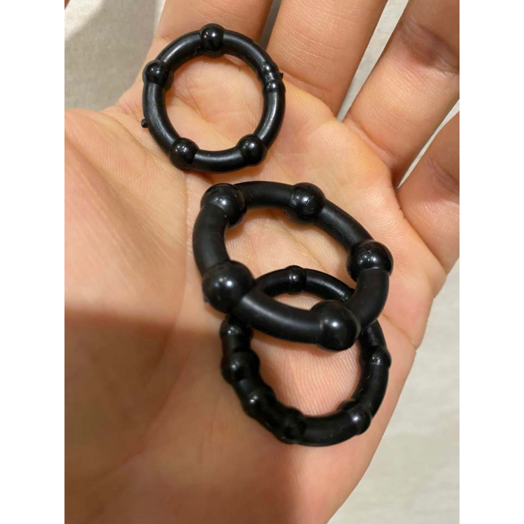 Vòng Silicon cho nam bộ 3 vòng mềm mại co giãn tốt chống sớm