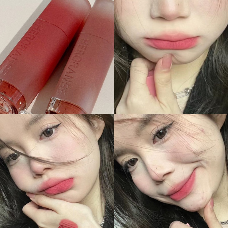 Son Lì Dưỡng Môi HERORANGE Mềm Mịn Chống Thấm Nước Không Phai Màu Không Phai Màu