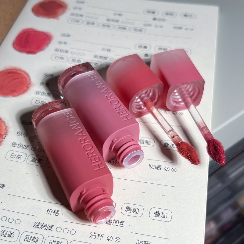 Son Lì Dưỡng Môi HERORANGE Mềm Mịn Chống Thấm Nước Không Phai Màu Không Phai Màu