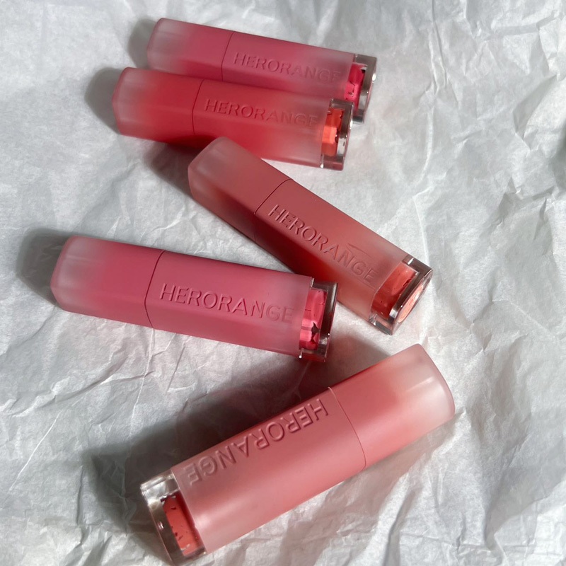 Son Lì Dưỡng Môi HERORANGE Mềm Mịn Chống Thấm Nước Không Phai Màu Không Phai Màu