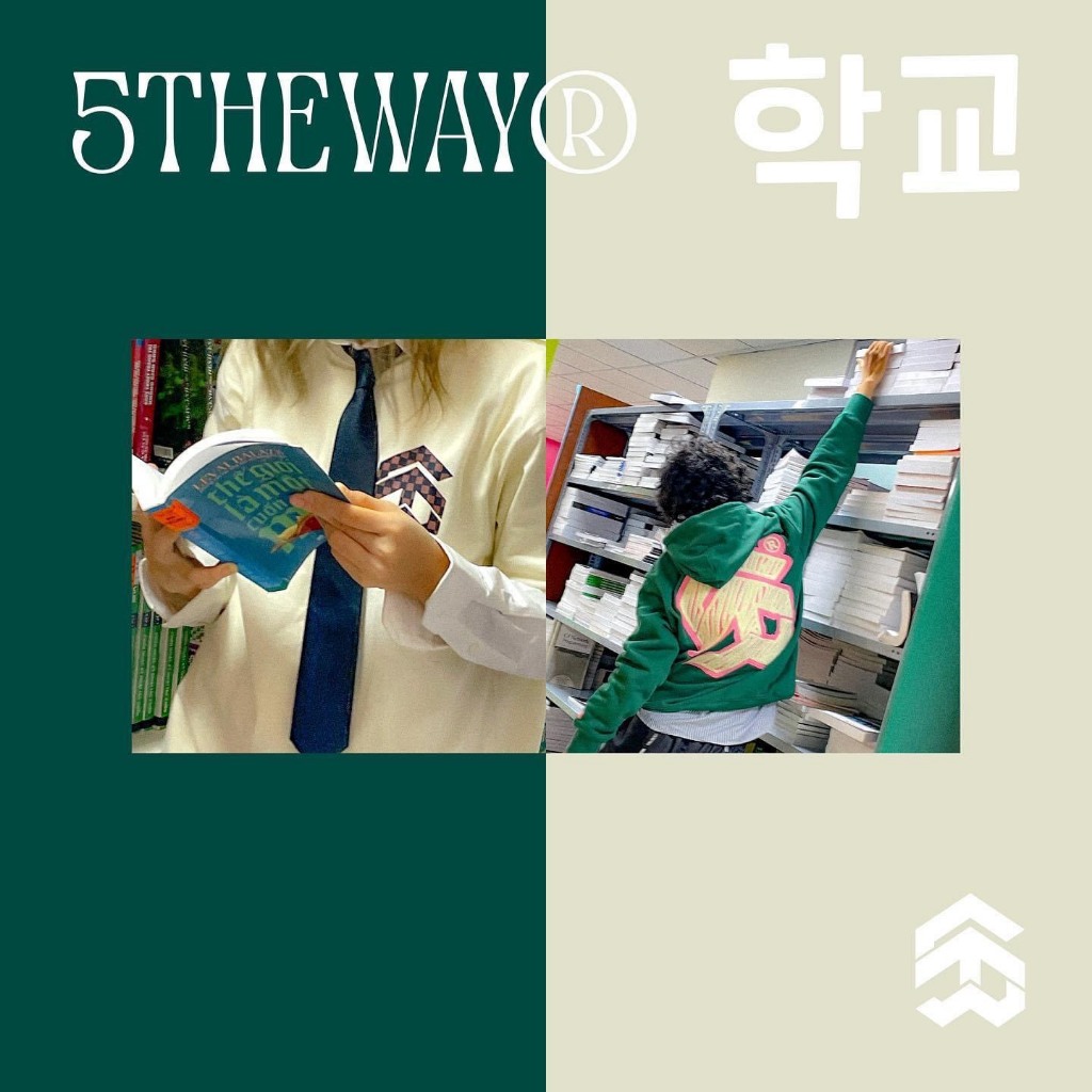 Áo Hoodie Big Logo thêu xù 5THEWAY /sketch/ EMBROIDER TRADITIONAL FIT HOODIE