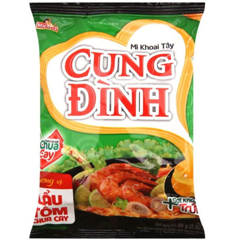 Combo 5 gói  Mì khoai Tây Cung đình gói 85g
