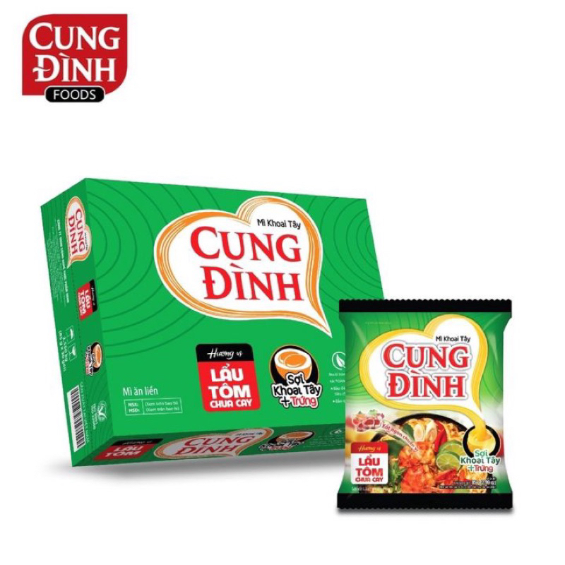Combo 5 gói  Mì khoai Tây Cung đình gói 85g