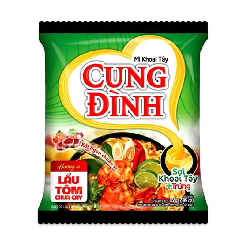 Combo 5 gói  Mì khoai Tây Cung đình gói 85g