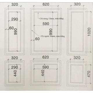 Sét phào chỉ nhựa cắt theo kích thước tường 2m5*2m4