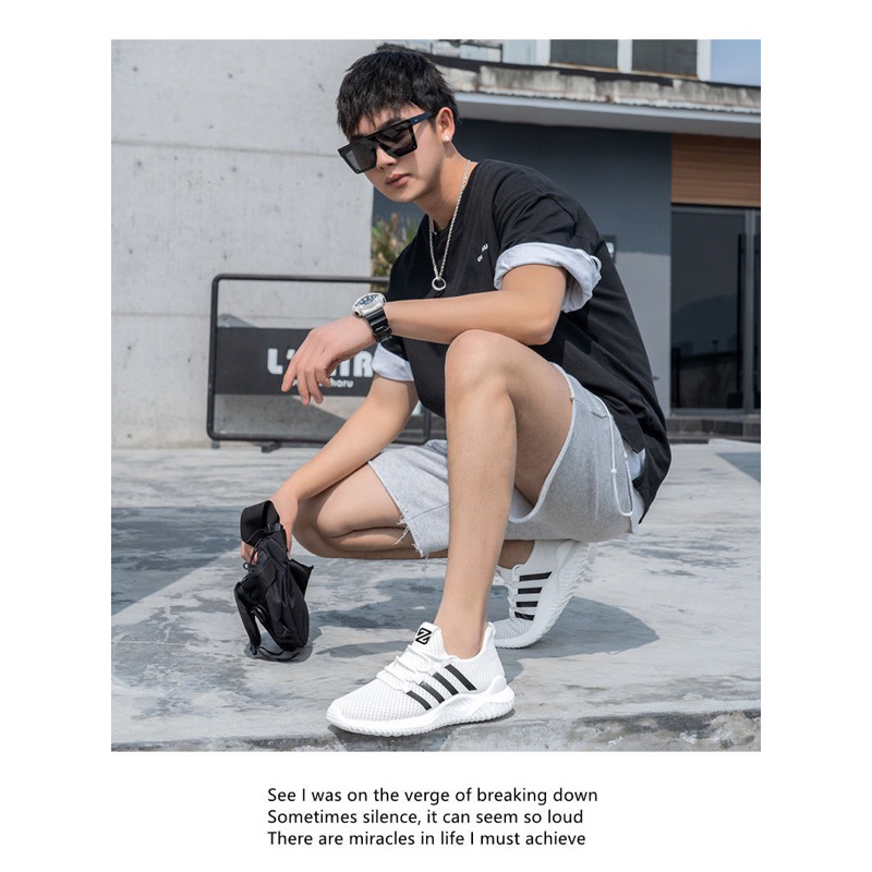 Giày thể thao sneaker chất liệu thoải mái nhẹ nhàng thoáng khí