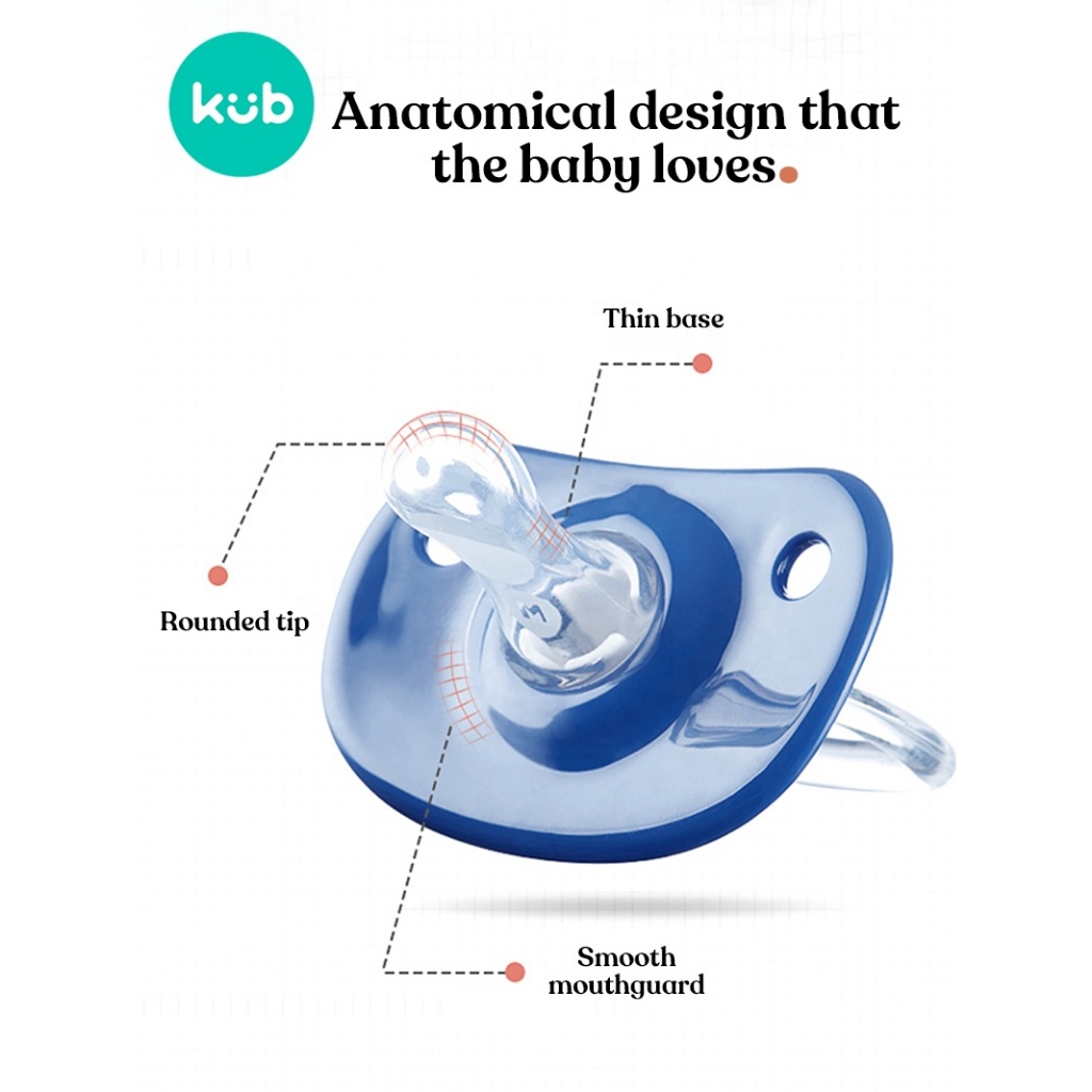 Gặm nướu silicone KUB không chứa BPA cấp thực phẩm dành cho bé